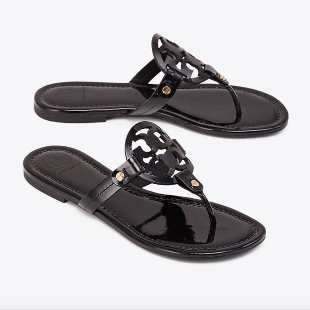 TORY BURCH Patent Leather Miller Sandal